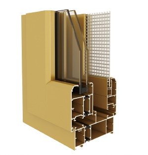 108、130系列隔熱平開窗(窗紗一體)